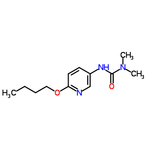 Urea,n-(6-butoxy-3-pyridinyl)-n,n-dimethyl- Structure,30180-75-7Structure