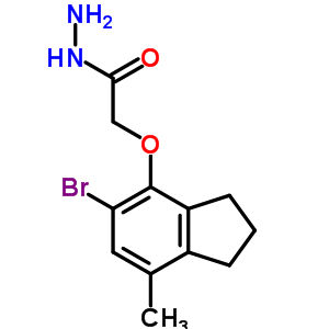 2-[(5-Bromo-7-methyl-2,3-dihydro-1H-inden-4-yl)oxy]acetohydrazide Structure,303010-22-2Structure