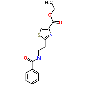 4-Thiazolecarboxylicacid, 2-[2-(benzoylamino)ethyl]-, ethyl ester Structure,30761-31-0Structure