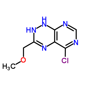5-氯-1,2-二氢-3-(甲氧基甲基)-嘧啶并[5,4-e]-1,2,4-三嗪结构式_30855-40-4结构式