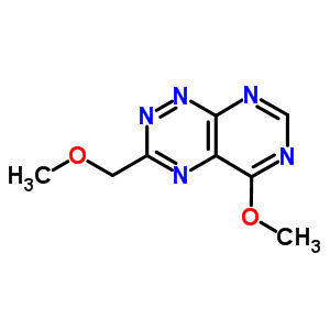 5-甲氧基-3-(甲氧基甲基)-嘧啶并[5,4-e]-1,2,4-三嗪结构式_30855-44-8结构式