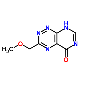 3-(甲氧基甲基)-嘧啶并[5,4-e]-1,2,4-噻嗪-5(6h)-酮结构式_30855-58-4结构式