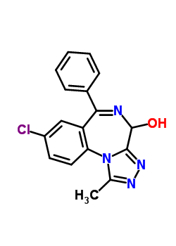 4-羟基阿普唑仑结构式_30896-57-2结构式