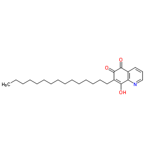 5,8-Quinolinedione,6-hydroxy-7-pentadecyl- Structure,31509-62-3Structure