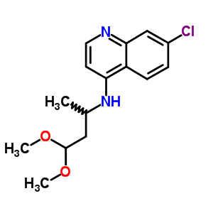 7-氯-n-(3,3-二甲氧基-1-甲基丙基)-4-喹啉胺结构式_31510-29-9结构式