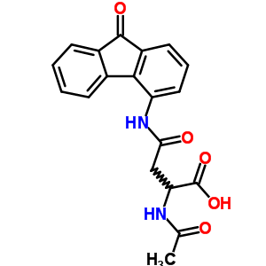 N2-乙酰基-N-(9-氧代-9H-芴-4-基)-L-天冬酰胺酸结构式_31792-58-2结构式