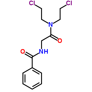 N-[2-[双(2-氯乙基)氨基]-2-氧代乙基]-苯甲酰胺结构式_3183-26-4结构式