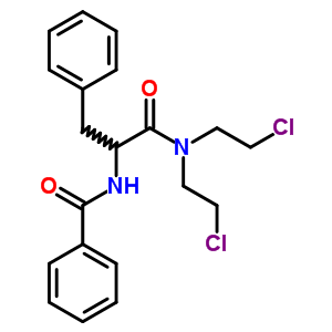 N-[1-[双(2-氯乙基)氨基甲酰]-2-苯基-乙基]苯甲酰胺结构式_3183-30-0结构式