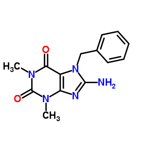 8-氨基-3,7-二氢-1,3-二甲基-7-(苯基甲基)-1H-嘌呤-2,6-二酮结构式_31950-61-5结构式