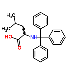 N-(三苯基甲基)-L-亮氨酸结构式_32225-38-0结构式