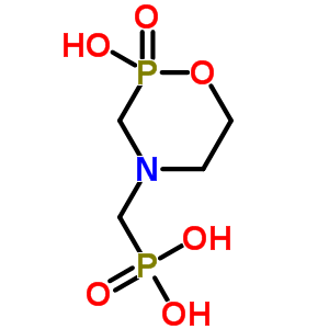 [(2-羟基-2-氧代-1,4,2-氧氮杂磷杂环己烷-4-基)甲基]膦酸结构式_32422-02-9结构式
