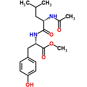 Methyl (2s)-2-[[(2s)-2-acetamido-4-methylpentanoyl]amino]-3-(4-hydroxyphenyl)propanoate Structure,32450-39-8Structure
