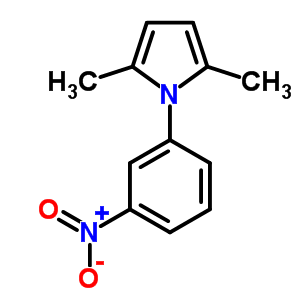 1-(3-硝基苯基)-2,5-二甲基吡咯结构式_32570-23-3结构式