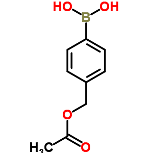 4-(乙酰氧基甲基)苯硼酸结构式_326496-51-9结构式