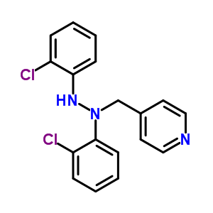 4-((1,2-双(2-氯苯基)肼基)甲基)吡啶结构式_32812-46-7结构式