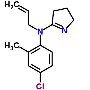 N-(4-氯-2-甲基苯基)-N-丙-2-烯基-4,5-二氢-3H-吡咯-2-胺结构式_32854-94-7结构式