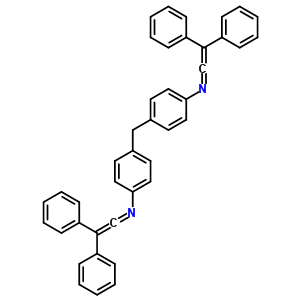 N-[4-[[4-[2,2-二(苯基)乙烯亚基氨基]苯基]甲基]苯基]-2,2-二(苯基)乙烯亚胺结构式_32861-04-4结构式