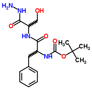 (9CI)-N-[N-[(1,1-二甲基乙氧基)羰基]-L-苯基丙氨酰基]-L-丝氨酸肼结构式_32899-48-2结构式