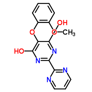 4,6-二羟基-5-(2-甲氧基苯氧基)-2-(2-嘧啶)嘧啶结构式_329923-15-1结构式