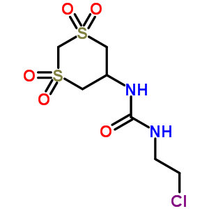 N-(2-氯乙基)-N-(1,1,3,3-四氧化物-1,3-二硫杂-5-基)-脲结构式_33021-66-8结构式