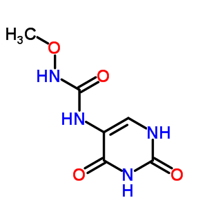 Urea,n-methoxy-n-(1,2,3,4-tetrahydro-2,4-dioxo-5-pyrimidinyl)- Structure,33026-76-5Structure