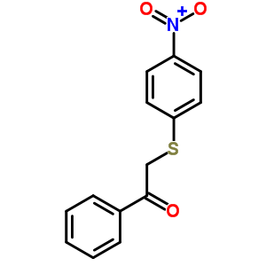 2-[(p-硝基苯基)硫代]-苯乙酮结构式_33046-48-9结构式