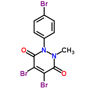 4,5-二溴-1-(4-溴苯基)-1,2-二氢-2-甲基-3,6-吡嗪二酮结构式_33097-03-9结构式
