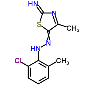 2-Thiazolamine,5-[2-(2-chloro-6-methylphenyl)diazenyl]-4-methyl- Structure,33175-11-0Structure