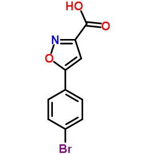 5-(4-Bromophenyl)isoxazole-3-carboxylic acid Structure,33282-23-4Structure