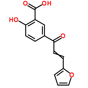 5-[3-(2-呋喃基)-2-丙烯基]-2-羟基-苯甲酸结构式_33494-98-3结构式