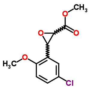 3-(5-氯-2-甲氧基苯基)-2-环氧乙烷羧酸甲酯结构式_33567-54-3结构式
