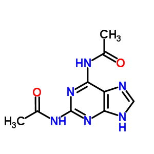 N,N-1H-嘌呤-2,6-二双乙酰胺结构式_34097-37-5结构式