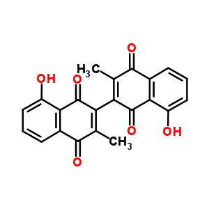 5-Hydroxy-3-(8-hydroxy-3-methyl-1,4-dioxonaphthalen-2-yl)-2-methylnaphthalene-1,4-dione Structure,34341-27-0Structure