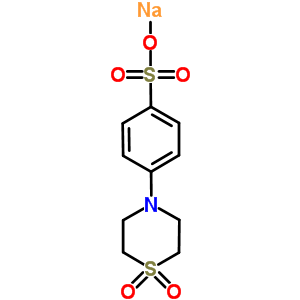 4-(1,1-二氧代-1lambda*6*-硫代吗啉-4-基)-苯磺酸钠结构式_343870-80-4结构式