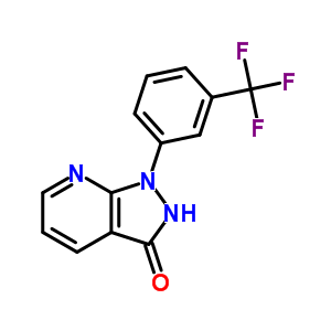 1,2-二氢-1-(A,A,A-三氟-间甲苯)-3H-吡唑并[3,4-B]吡啶-3-酮结构式_34580-77-3结构式