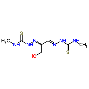 1-[[(3Z)-1-羟基-3-(甲基硫代氨基甲酰肼基)丙烷-2-基]氨基]-3-甲基-硫代脲结构式_3460-76-2结构式