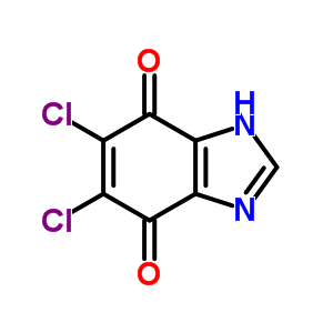 5,6-二氯-1H-苯并咪唑-4,7-二酮结构式_34674-41-4结构式