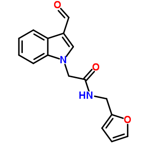 2-(3-甲酰基-1-吲哚)-N-呋喃-2-甲基乙酰胺结构式_347319-95-3结构式