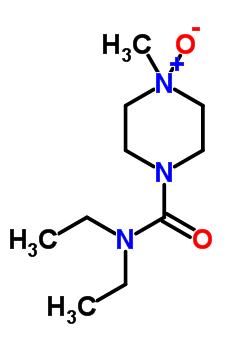 N,n-diethyl-4-methyl-4-oxidopiperazin-4-ium-1-carboxamide Structure,34812-73-2Structure