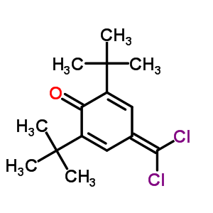 4-(二氯亚甲基)-2,6-二叔丁基-2,5-环己二烯-1-酮结构式_34959-61-0结构式