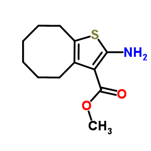 2-氨基-4,5,6,7,8,9-六氢环辛基[b]噻吩-3-羧酸甲酯结构式_350996-90-6结构式