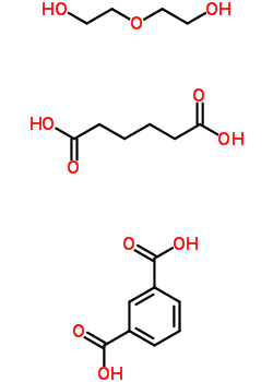 Diethylene glycol, adipic acid, isophthalic acid polymer Structure,35164-40-0Structure
