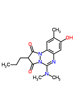 5-Dimethylamino-8-hydroxy-9-methyl-2-propylpyrazolo[1,2-a][1,2,4]benzotriazine-1,3-dione Structure,35306-78-6Structure
