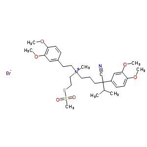 维拉帕米乙基甲烷硫代磺酸酯溴化物结构式_353270-25-4结构式