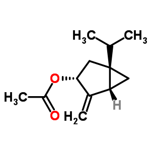 4-Methylene-1-(1-methylethyl)-bicyclo[3.1.0]hexan-3-ol 3-acetate Structure,3536-54-7Structure