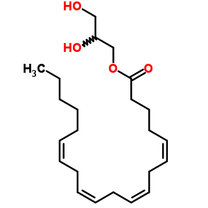 (5Z,8Z,11Z,14Z)-5,8,11,14-二十碳四烯酸 2,3-二羟基丙基酯结构式_35474-99-8结构式