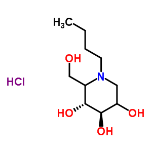 N-butyldeoxymannojirimycin, hydrochloride Structure,355012-88-3Structure