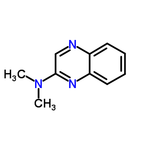 N,N-二甲基-2-喹噁啉胺结构式_35552-76-2结构式