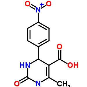 1,2,3,4-四氢-6-甲基-4-(4-硝基苯基)-2-氧代-5-嘧啶羧酸结构式_356566-57-9结构式