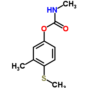 3-甲基-4-(甲基硫代)-苯酚 1-(N-甲基氨基甲酸酯)结构式_3566-00-5结构式
